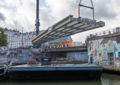Fiets- en voetgangersbrug – Sainctelette, Brussel